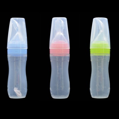 Silicone Squeeze Feeding Bottle Feeder Squeeze 120ml Baby Food Dispensing Spoon