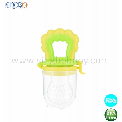 Baby Nipple Silicone food Fruit feeder/plastic feeder with silicone mesh